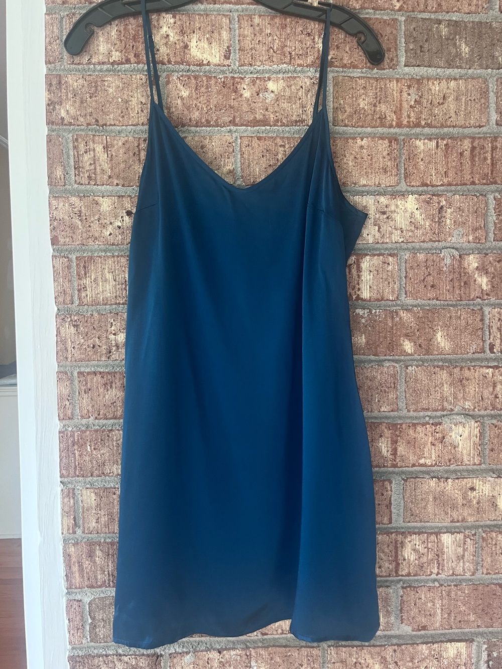 La Perla Studio Deep Teal Silk Slip Dress with Adjustable Straps IT 4, US Large